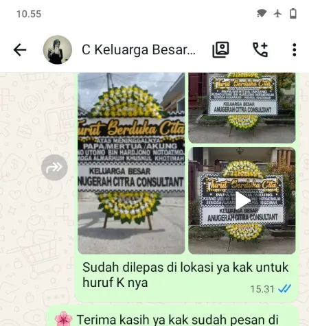 Pengiriman Papan Bunga Duka Sudimara Jaya